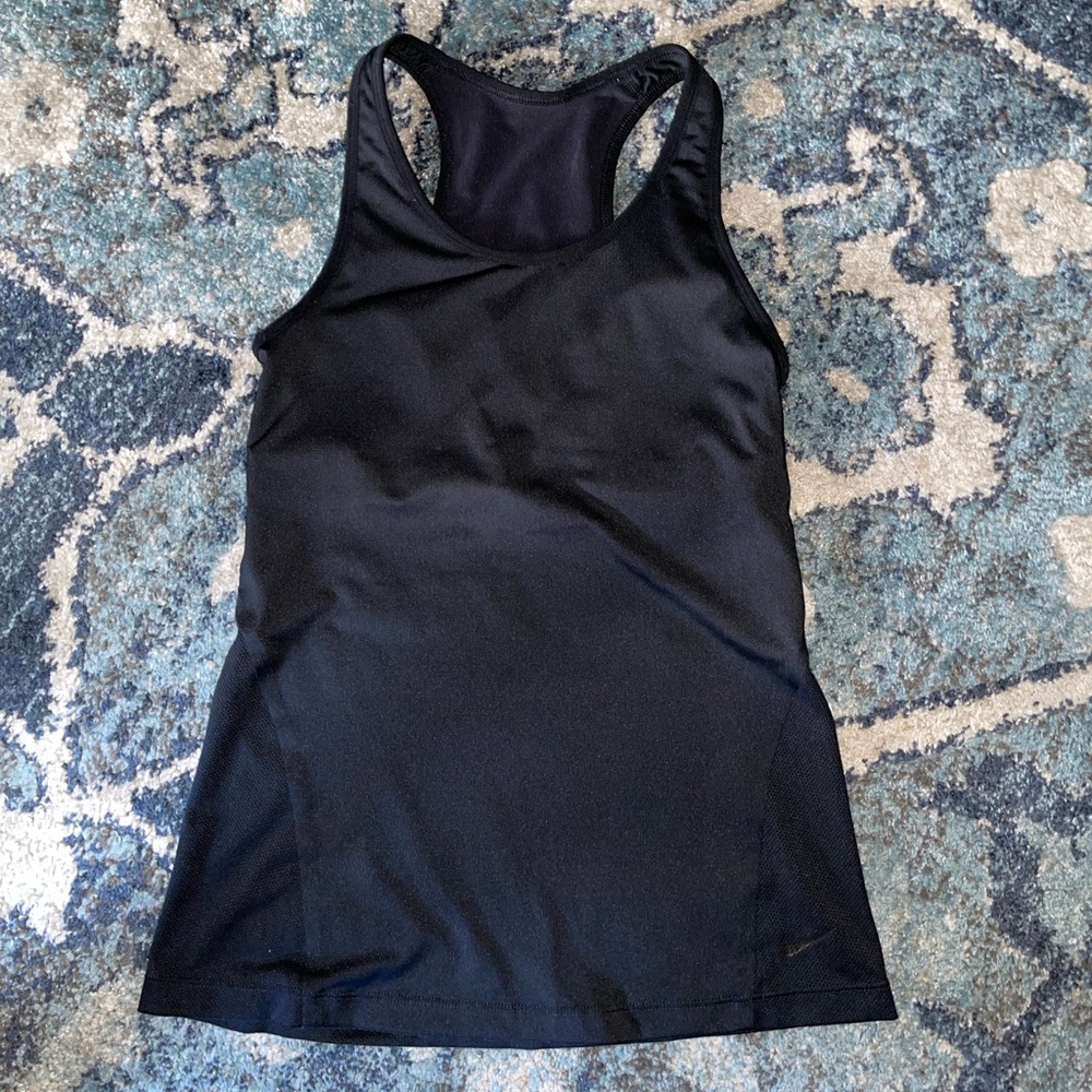 Womens Nike Medium tank with bra black